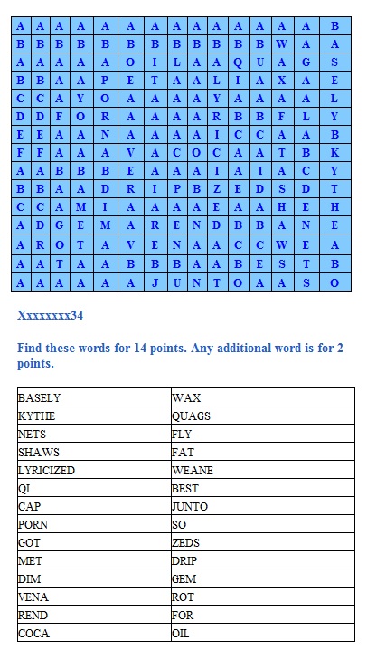 1Zumba.com 2nd WordGame