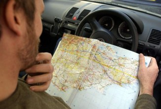 Image result for using a paper map instead of gps